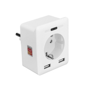 S-Link Swapp SL-04 10A 2xUSB 2.4 Ghz Wifi TUYA Destekli Akım Korumalı Akıllı Priz