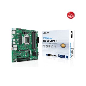 ASUS PRO Q870M-C-CSM Intel Q870 LGA 1851 Soket 6400 MT/s Micro-ATX Kurumsal Anakart