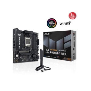 ASUS TUF GAMING B850M-E WIFI Soket AM5 AMD B850 8000+MT/s (OC) Wi-Fi 6 m-ATX Anakart