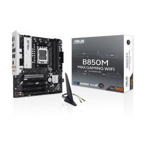 ASUS B850M MAX GAMING WIFI AMD B850 Soket AM5 8000+MT/s (OC) Wi-Fi 6 m-ATX Anakart