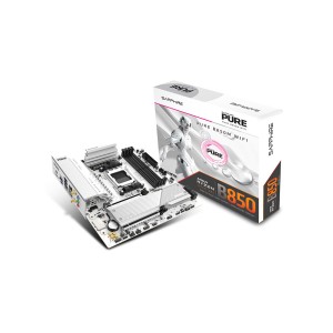 SAPPHIRE PURE B850M WIFI AMD B850 Soket AM5 DDR5 8000+MT/s (OC) WiFi 6 mATX Anakart-52123-02-40G