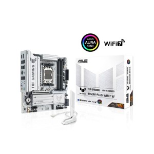 ASUS TUF GAMING B850M-PLUS WIFI7 W AMD B850 AM5 DDR5 8000+MT/s (OC) WiFi 7 + BT AURA RGB mATX Anakart ASUS TUF GAMING B850M-PLUS WIFI7 W AMD B850 AM5 DDR5 8000+MT/s (OC) WiFi 7 + BT AURA RGB mATX Anakart