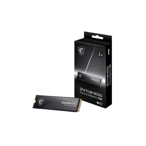 MSI SPATIUM M560 PCIE 5.0 NVME M.2 2TB Okuma Hızı 10.300MB/s / Yazma Hızı 8.700MB/s SSD