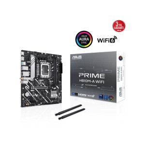 ASUS PRIME H810M-A WIFI Intel Core Ultra LGA 1851 Soket 6400MT/s Wi-Fi 6 mATX Anakart
