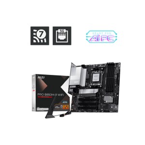 MSI PRO PRO B850M-P WIFI AMD Ryzen B850 AM5 Soket 8200MT/s Wi-Fi 7 mATX Anakart