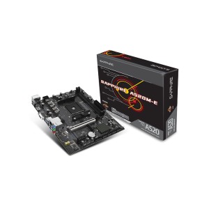 SAPPHIRE A520M-E AMD A520 Soket AM4 DDR4 Micro-ATX Anakart-52119-04-40G