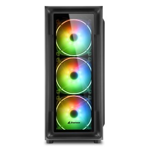 Sharkoon Temperli Cam RGB Midi-Tower ATX  Kasa