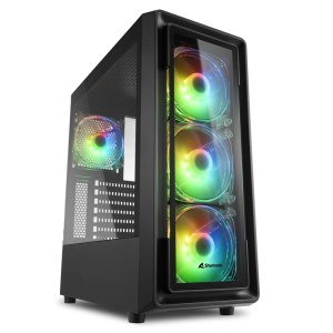 Sharkoon Temperli Cam RGB Midi-Tower ATX  Kasa