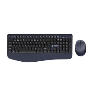 EVEREST KM-6596 Metalik Mavi/Siyah Usb Kablosuz Q Multimedia Klavye + Mouse Set