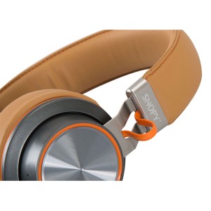 Snopy SN-44BT Modüler Kablolu Bluetooth Kahverengi Mikrofonlu Kulaklık