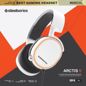 STEELSERIES SSH61507 Arctis 5 2019 Beyaz Kablolu Oyuncu Kulaklığı 