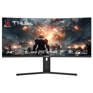 THULL Vision 34" 1ms 180Hz 2560x1440 (WQHD) VA FreeSync TJ-WQHD34C-180 Kavisli Gaming Monitör