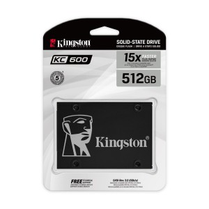 Kingston KC600 512GB SKC600/512G Okuma Hızı 550MB / Yazma Hızı 520MB 2.5'' SATA 3 SSD