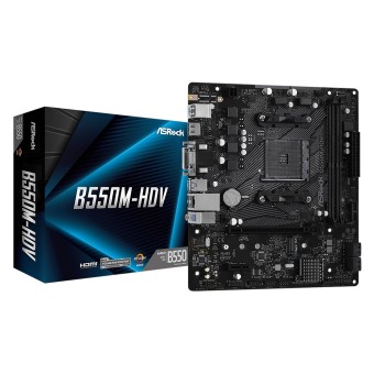 Asrock B550M-HDV AMD B550 Soket AM4 4600 MHz (O.C) m.2 mATX Anakart