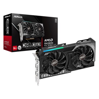 ASROCK Radeon RX 9060 XT Challenger 16GB GDDR6 128Bit AMD Ekran Kartı-GV-RX9060XT CL 16GO