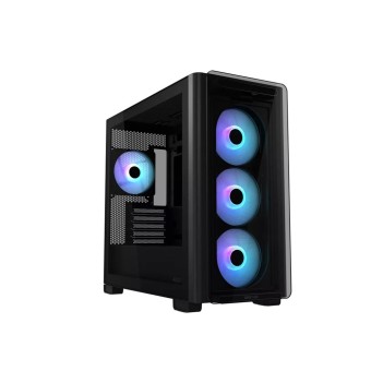 ASUS A23 PLUS TG ARGB SİYAH 4xARGB Fanlı Temperli Cam micro-ATX Siyah Gaming Kasa