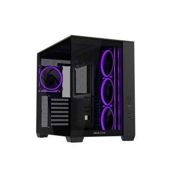 ASUS A32 PLUS TG ARGB SİYAH 1xType C 4xARGB Fanlı Panoromik Mid Tower Siyah Gaming Kasa