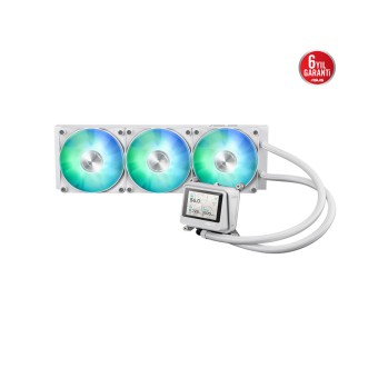 ASUS MAX GAMING LC360 ARGB LCD WHITE 2.4” IPS Ekranlı ARGB AIO Beyaz Sıvı Soğutucu