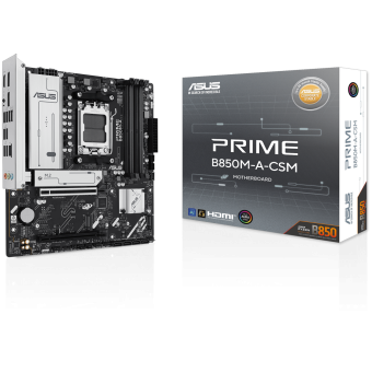 ASUS PRIME B850M-A-CSM AMD B850 Soket AM5 DDR5 8000MHz (O.C.) m-ATX Anakart