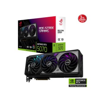 ASUS ROG Strix GeForce RTX 5070 12GB GDDR7 OC Edition 192Bit DLSS 4 NVIDIA Ekran Kartı
