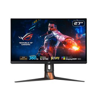 ASUS ROG SWIFT PG27AQN 27" 1MS 360Hz (2560x1440) DP HDMI USB VESA GAMING ULTRAFAST IPS G-SYNC,PIVOT,HDR, REFLEX GECİKME ANALYZER Monitör
