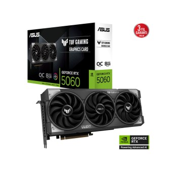 ASUS TUF Gaming GeForce RTX 5060 8GB GDDR7 OC Edition 128Bit DLSS 4 NVIDIA Ekran Kartı