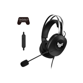 ASUS TUF GAMING H1 GEN II 7.1 PC ve PS5 USB Type-A Kablolu Siyah Gaming Kulaklık