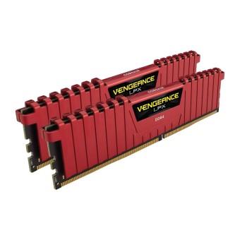 CORSAIR 16GB (2x8GB) Vengeance LPX Siyah DDR4 3200MHz CL16 Kırmızı Dual Kit Ram