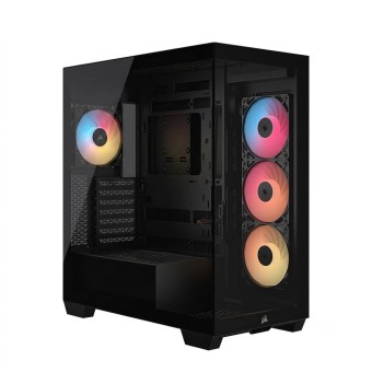 CORSAIR 3500X RM850e 850W 80+Gold 3x120mm Reverse ARGB 1x RS120 Arka Fanlı Temperli Camlı Siyah (CC-9900074-EU) Bilgisayar Kasası