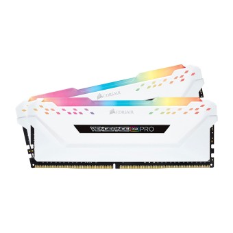 CORSAIR Vengeance RGB PRO 16GB (2x8GB) DDR4 2666MHz CL16 CMW16GX4M2A2666C16W Beyaz Ram