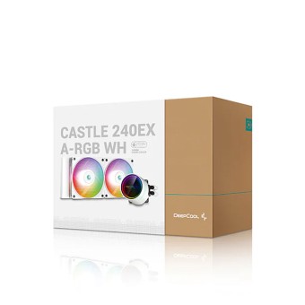 DeepCool CASTLE 240EX A-RGB AIO 240mm Beyaz Sıvı İşlemci Soğutucusu