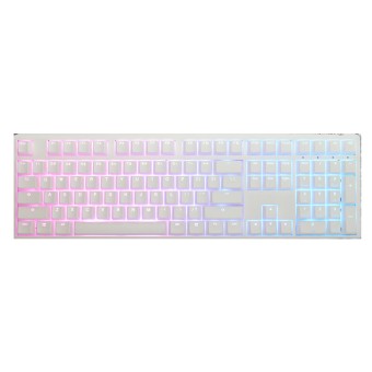 DUCKY ONE 3 Mekanik RED Switch Beyaz Tuşlu Türkçe RGB Gaming Klavye