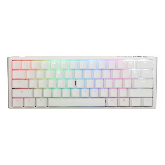 DUCKY ONE 3 MINI Mekanik Brown Switch Türkçe Beyaz RGB LED Gaming Klavye