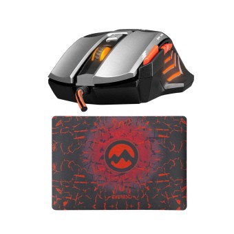 Everest SGM-X7 PRO Silver 7200 Dpi 2in1 Makrolu Gaming Mouse + Gaming Mouse Pad