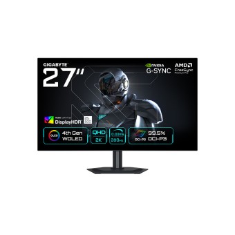 GIGABYTE MO27Q28G WOLED 2K QHD 280Hz 0.03Ms, FreeSync Premium Pro,G-SYNC Compatible,DisplayHDR True Black 500, Gaming Monitor 
