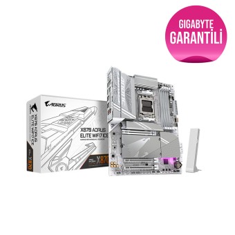 GIGABYTE X870 AORUS ELITE WIFI7 ICE AMD X870 Soket AM5 DDR5 8000Mhz (OC) USB4 WIFI 7 ATX Anakart