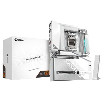 GIGABYTE X870 AORUS STEALTH ICE WIFI AMD Ryzen X870 AM5 Soket DDR5 8200MHz (OC) ATX Anakart-X870-A-STEALTH-ICE