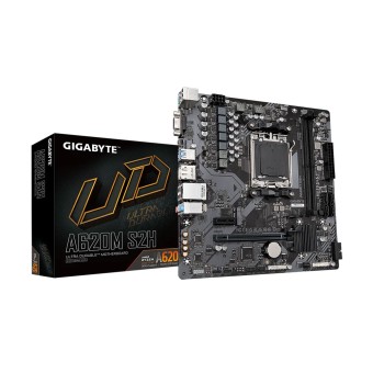 GIGABYTE A620M-S2H A620 Soket AM5 PCIe 4.0 DDR5 6400MHz (O.C.) M.2 mATX Anakart
