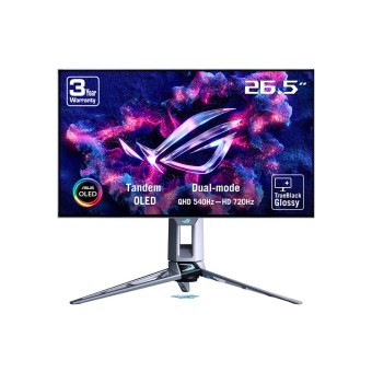 ASUS ROG Swift OLED PG27AQWP-W 27" 0,02ms (GTG) 2K-540Hz/HD-720Hz G-SYNC OLED Gaming Beyaz Monitör