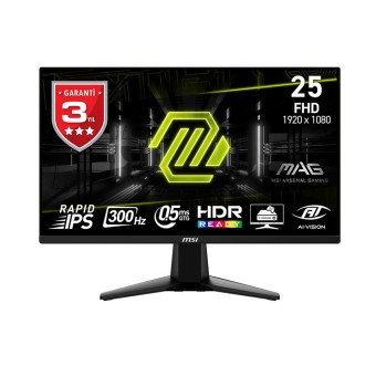 MSI 24.5 MAG 255XF 1920X1080 (FHD) 16:9 FLAT IPS 300HZ 0.5MS (GTG) ADAPTIVE-SYNC GAMING MONITOR