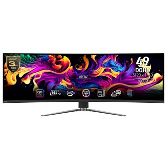 MSI 49 MPG 491CQP QD-OLED 49" 144HZ 0.03MS 5120x1440 (DQHD) QD-OLED Adaptive Sync Kavisli Gaming Monitör