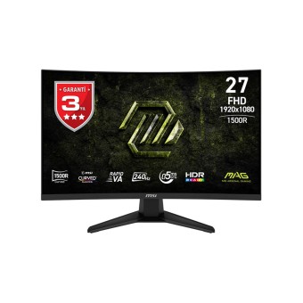 MSI MAG 275CF X24 27" 240HZ 0.5MS (Min.) 1920x1080 (FHD) Rapid VA Adaptive-Sync Kavisli Gaming Monitör