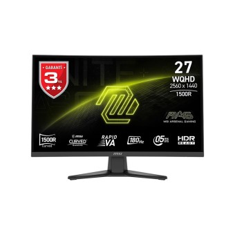 MSI 27" MAG 275CQF E18  180HZ 0.5MS 2560x1440 (WQHD) Rapid VA FreeSync Kavisli Gaming Monitör