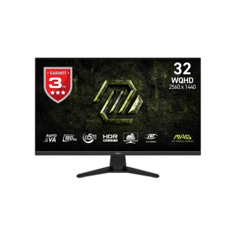 MSI MAG 325QF E18V 31.5" 180HZ 0.5ms 2560x1440 (WQHD) Adaptive-Sync Flat  Rapid VA Gaming Monitör