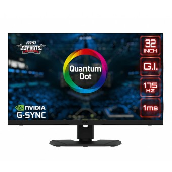 MSI 32" OPTIX MPG321QRF 175HZ 1Ms QD Flat Rapid IPS 2560X1440 (WQHD) G-SYNC Compatible Gaming Monitör