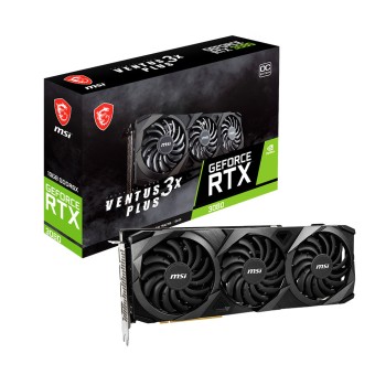 MSI GEFORCE RTX 3080 VENTUS 3X PLUS 10G OC LHR RTX3080 10GB GDDR6X 320Bit DX12 Ekran Kartı