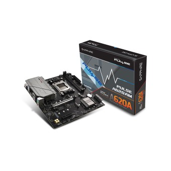 SAPPHIRE PULSE A620AM AMD A620A Soket AM5 DDR5 7600+MT/s (OC) Micro-ATX Anakart-52118-03-40G
