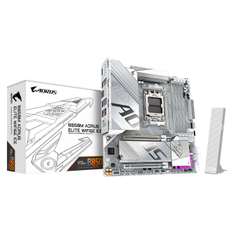 GIGABYTE B850M AORUS ELITE WIFI6E AMD B850 AM5 DDR5 Soket 8200MT/s Wi-Fi 6E mATX Anakart
