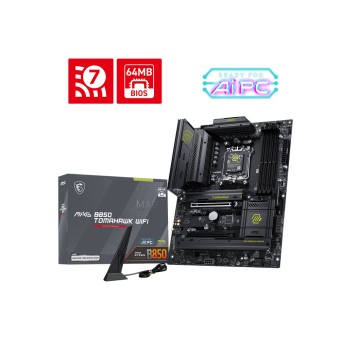 MSI MAG B850 TOMAHAWK WIFI AMD Ryzen B850 AM5 Soket 8200+ MT/s Wi-Fi 7 ATX Anakart