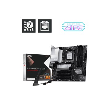 MSI PRO PRO B850M-P WIFI AMD Ryzen B850 AM5 Soket 8200MT/s Wi-Fi 7 mATX Anakart